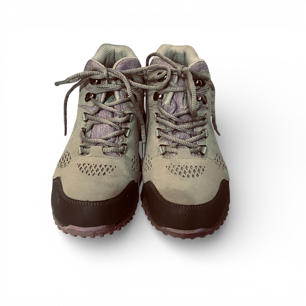 Northside Kids Benton Mid Waterproof Hiking Boots Purple Grey Lace Youth Size 5 - Picture 2 of 9